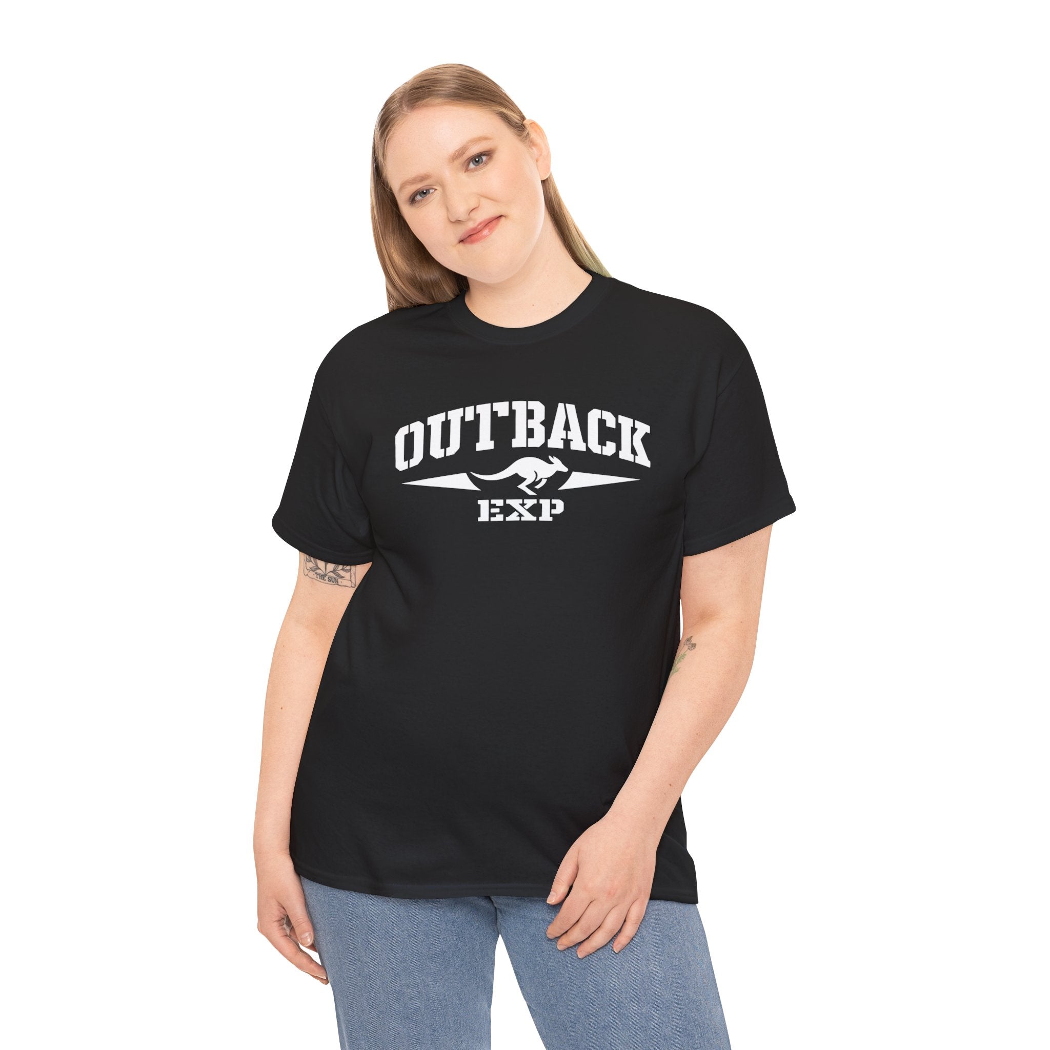 Outback EXP Graphic Tee — Adventure-Inspired Black Cotton T-Shirt