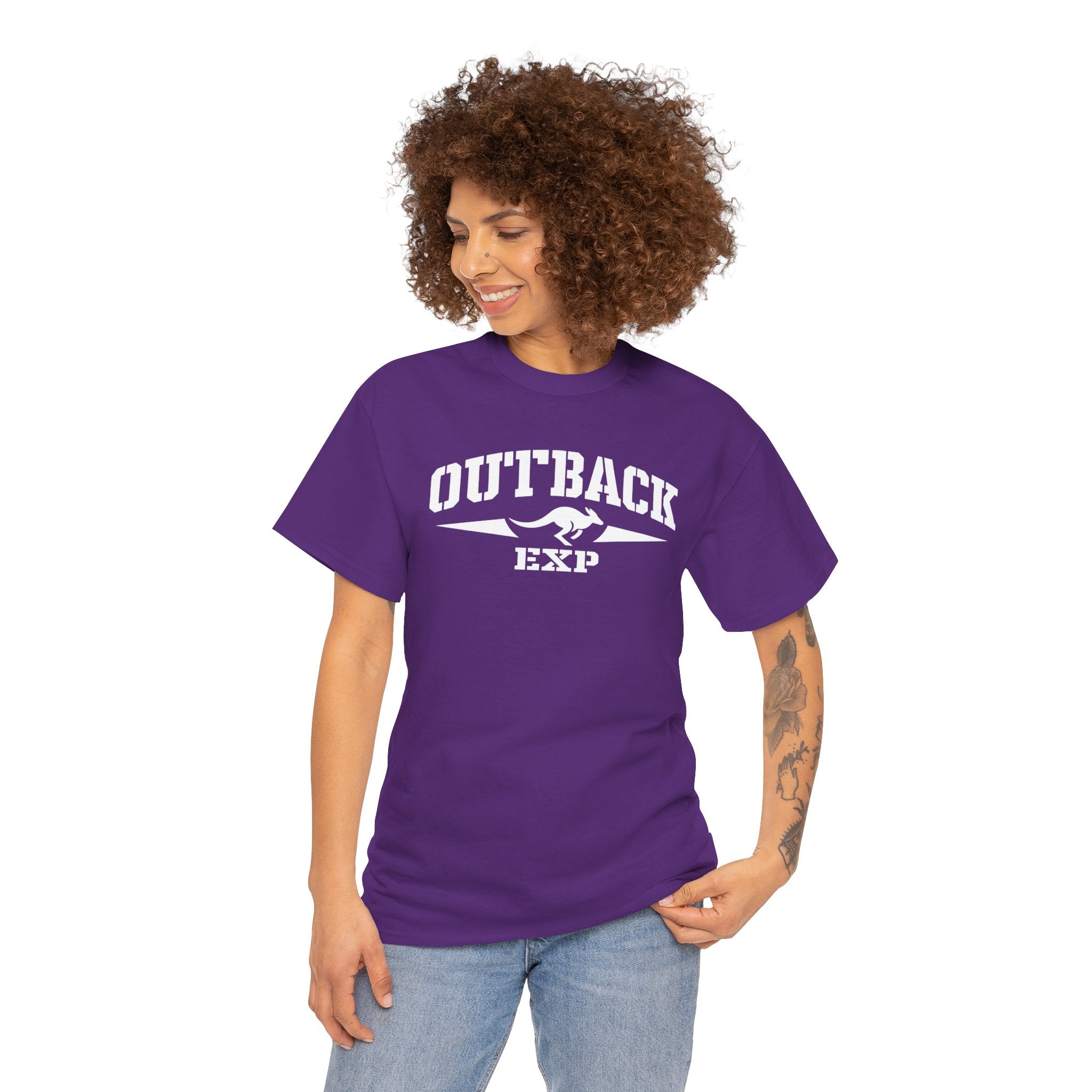 Outback EXP Graphic T Shirt Purple Adventure Logo