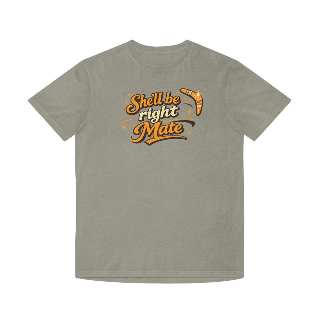 She'll Be Right Mate T-Shirt — Aussie Retro Boomerang Tee