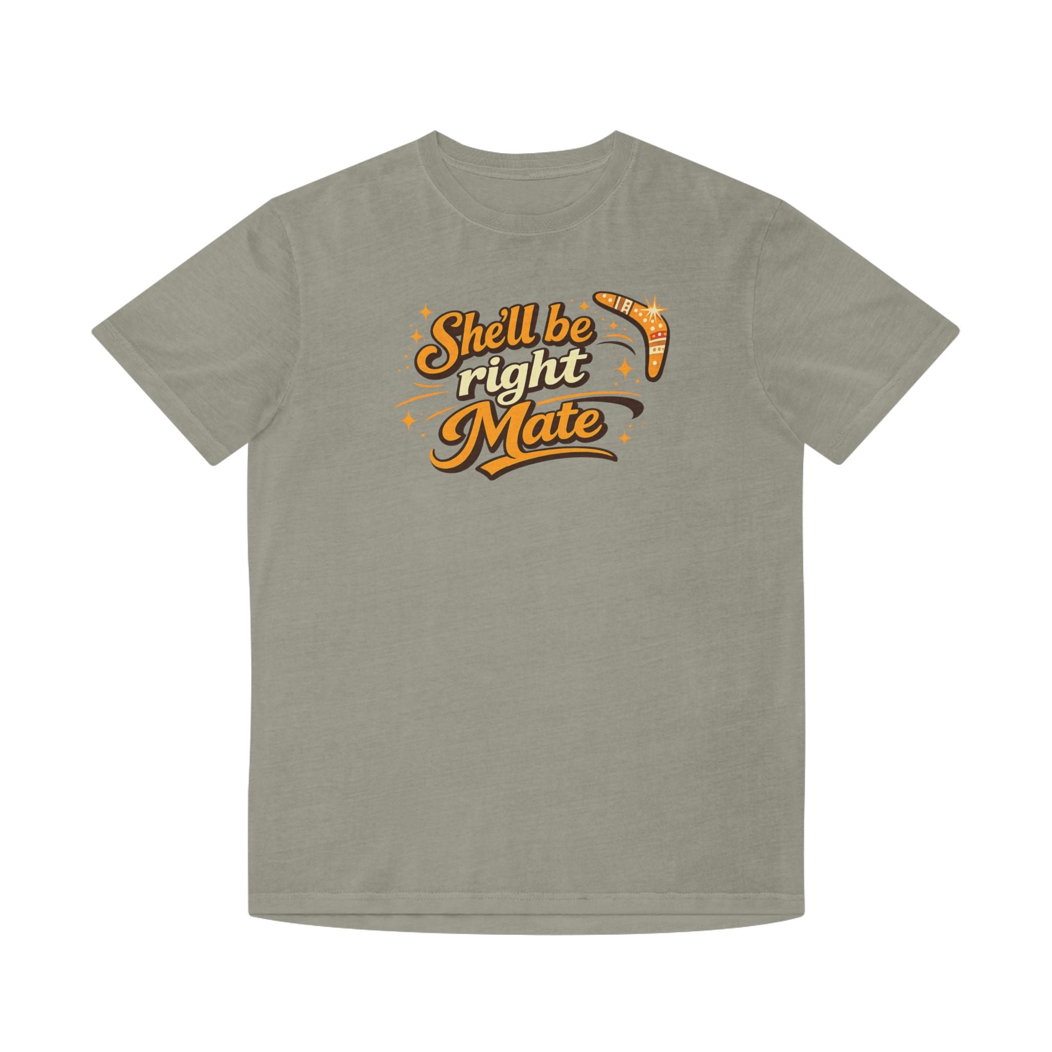 She'll Be Right Mate T-Shirt — Aussie Retro Boomerang Tee