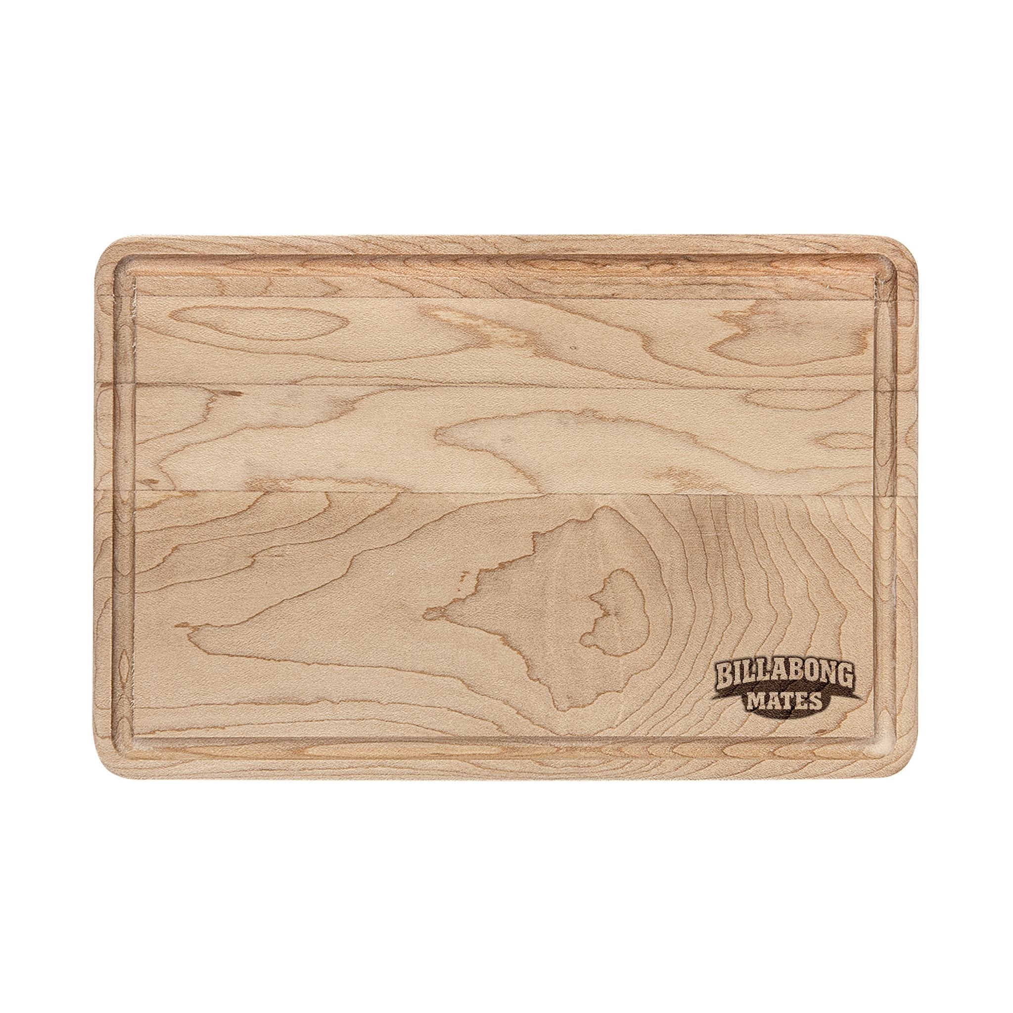 Billabong Mates Engraved Wooden Cutting Board Maple Serving & Chopping Board