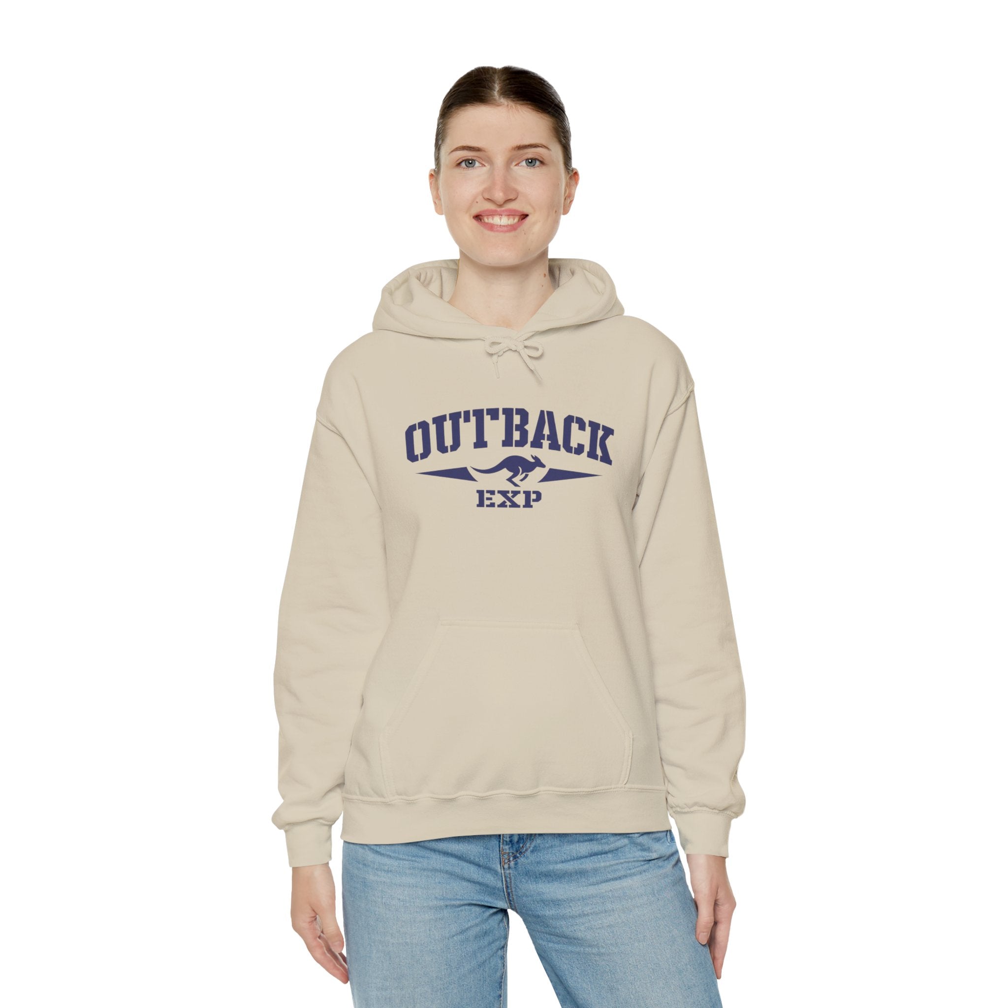 Outback Expedition Hoodie — Vintage Adventure Logo Hooded Sweatshirt