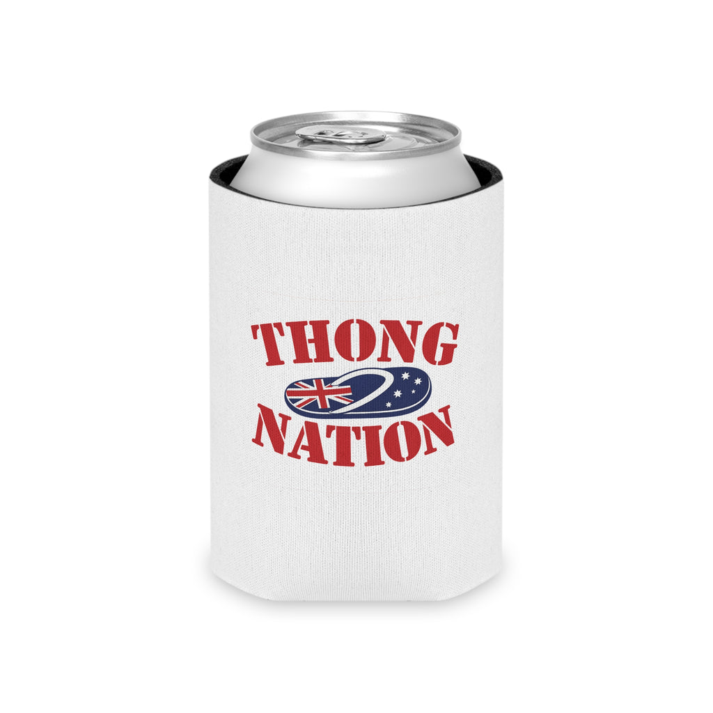 Can Cooler — "Thong Nation" Aussie Flip Flop Can Cooler (Y'all Fixin' to Get a Thong Up Yah Ass)