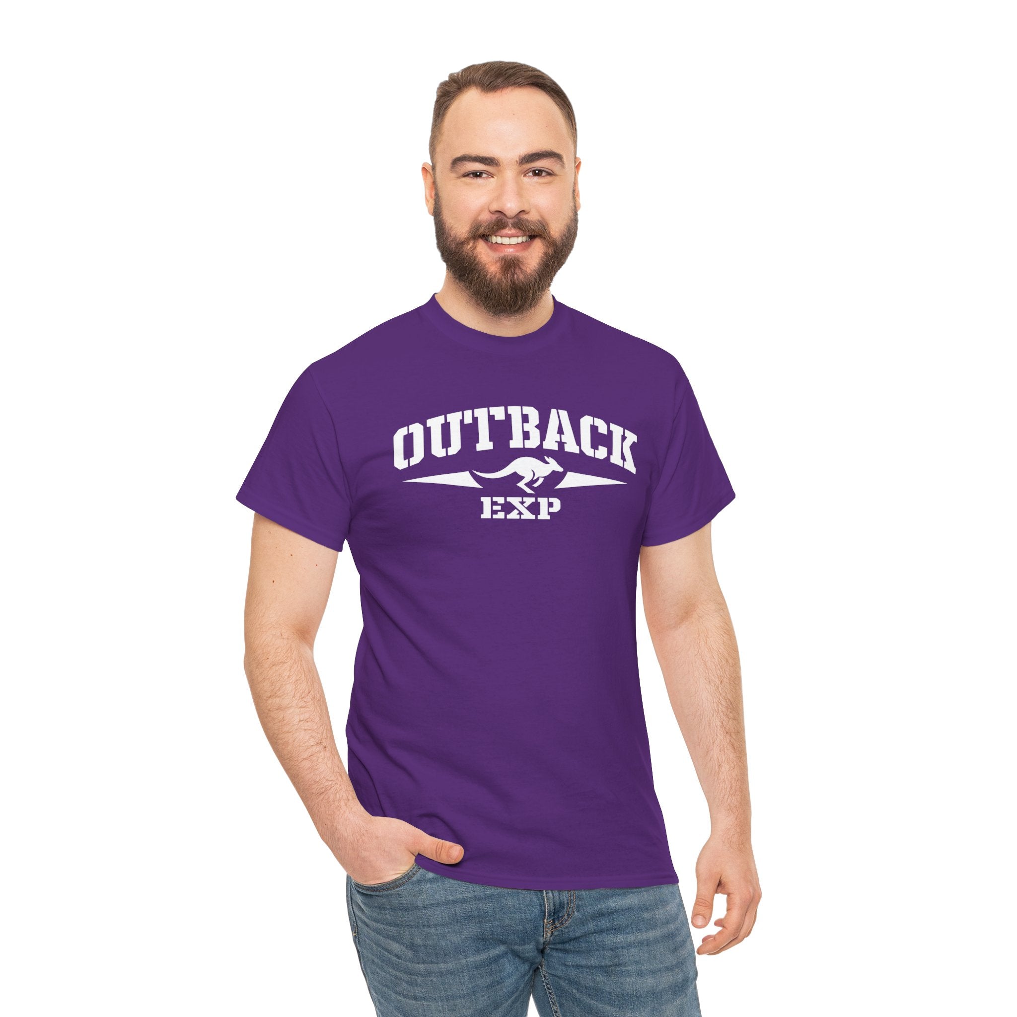Outback EXP Graphic T Shirt Purple Adventure Logo