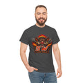 Stay Wild Boar Graphic T Shirt  Fierce Flaming Hog Design