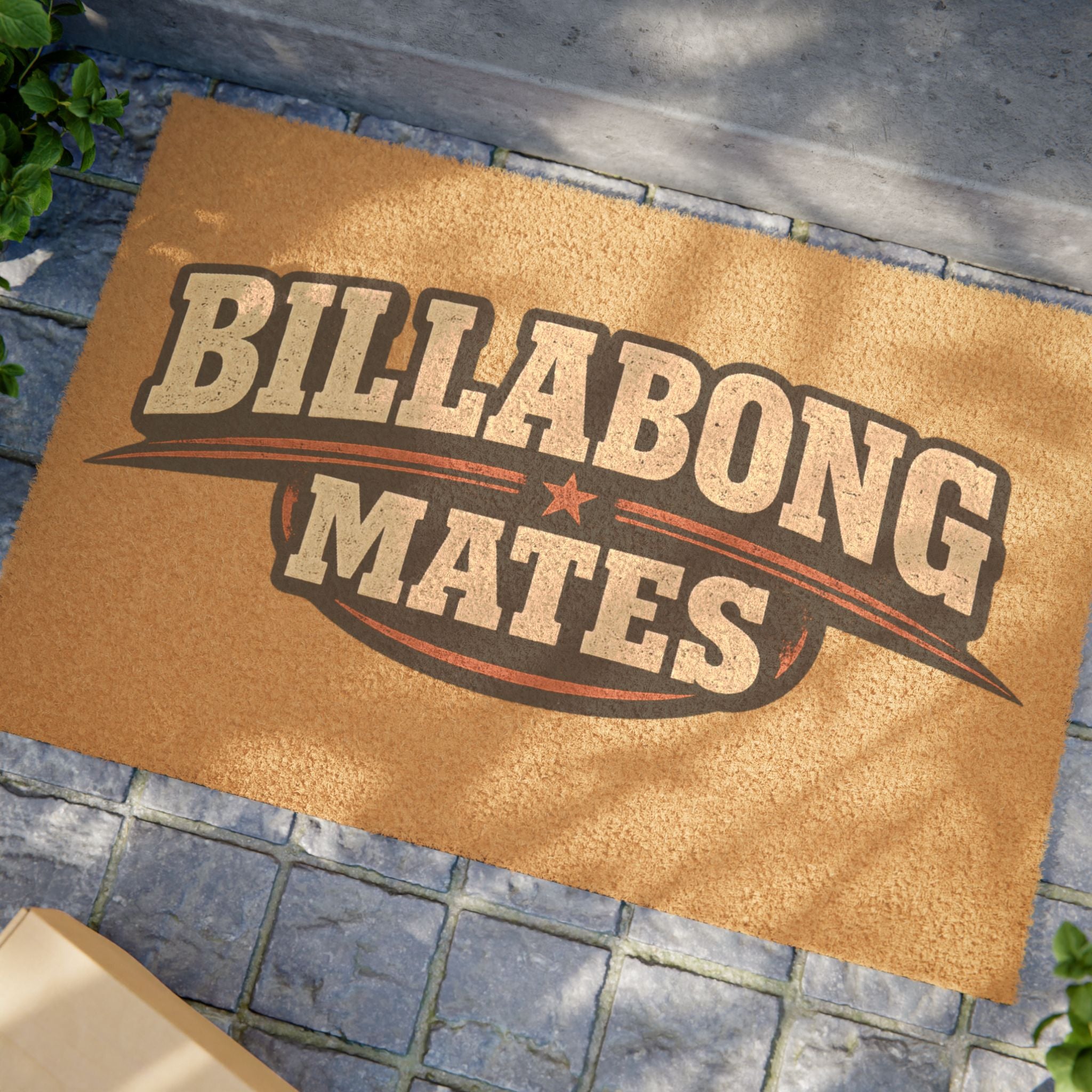 Billabong Mates Coir Rustic Welcome Mat