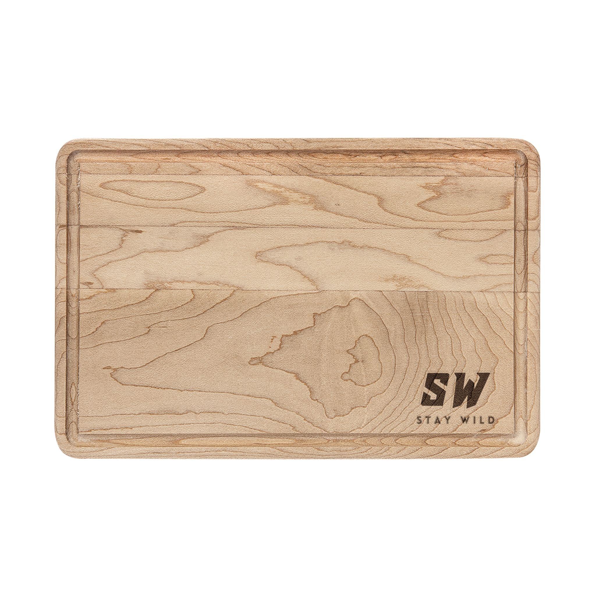 Engraved Maple Cutting Board STAY WILD Kitchen Serving & Prep Board