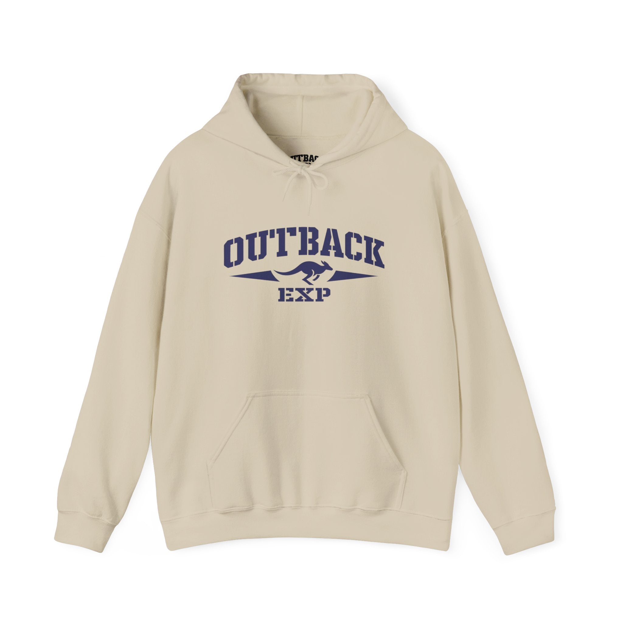 Outback Expedition Hoodie — Vintage Adventure Logo Hooded Sweatshirt