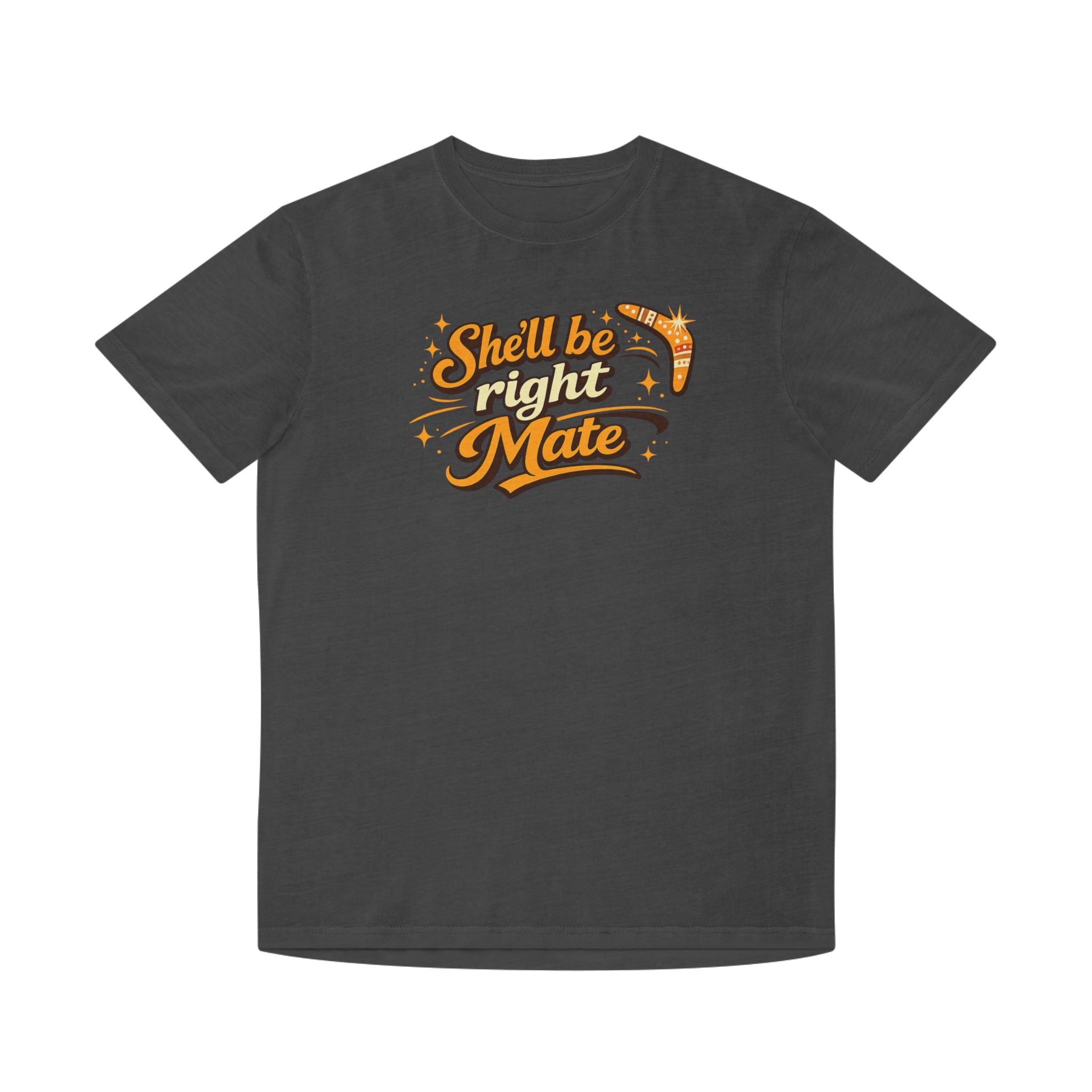 She'll Be Right Mate T-Shirt — Aussie Retro Boomerang Tee