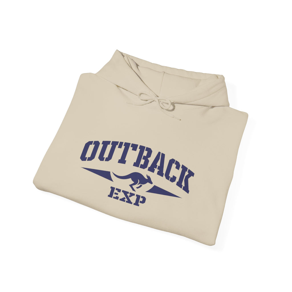Outback Expedition Hoodie — Vintage Adventure Logo Hooded Sweatshirt