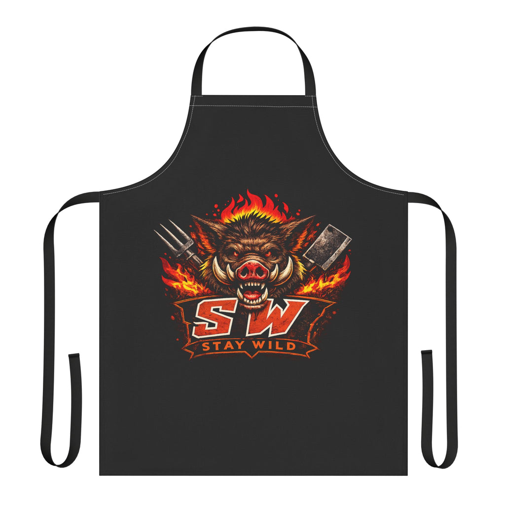 Stay Wild Boar Grill Apron