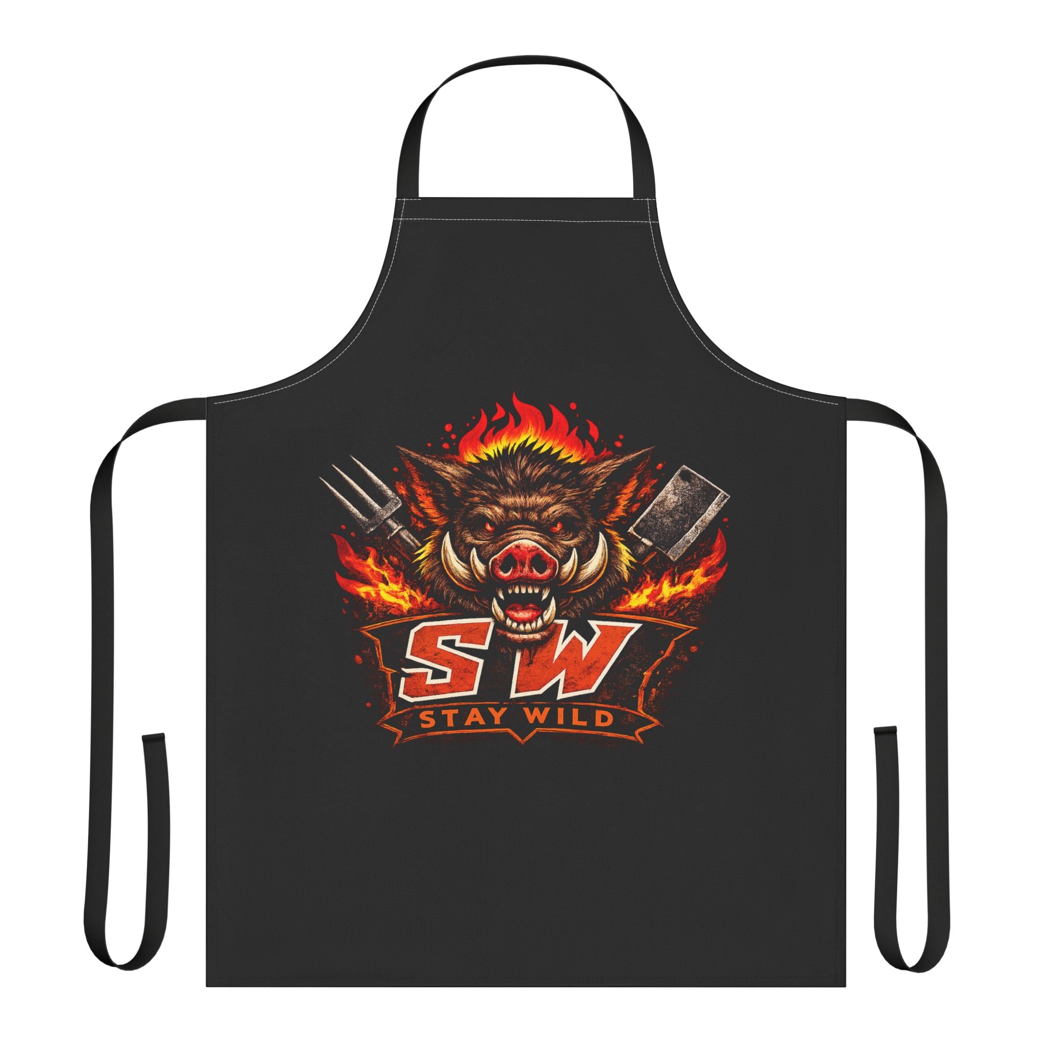Stay Wild Boar Grill Apron