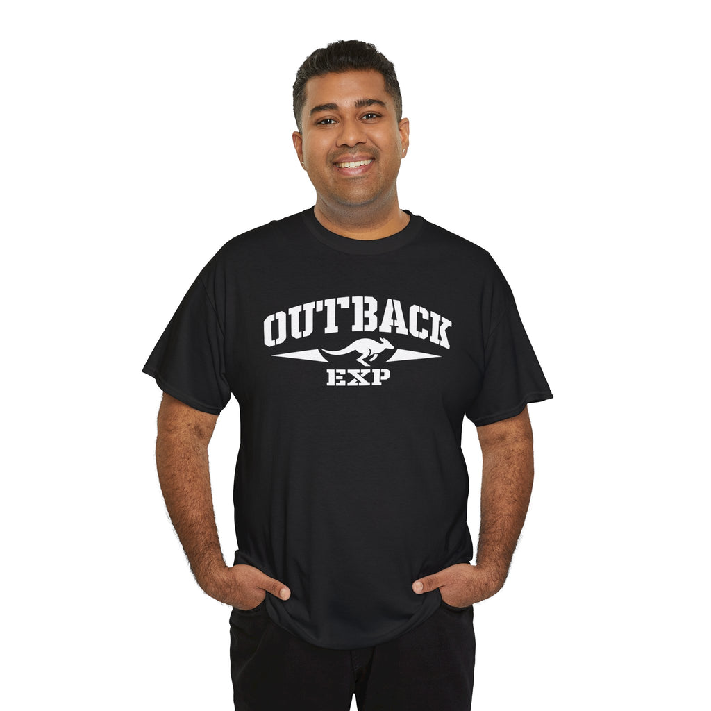 Outback EXP Graphic Tee — Adventure-Inspired Black Cotton T-Shirt