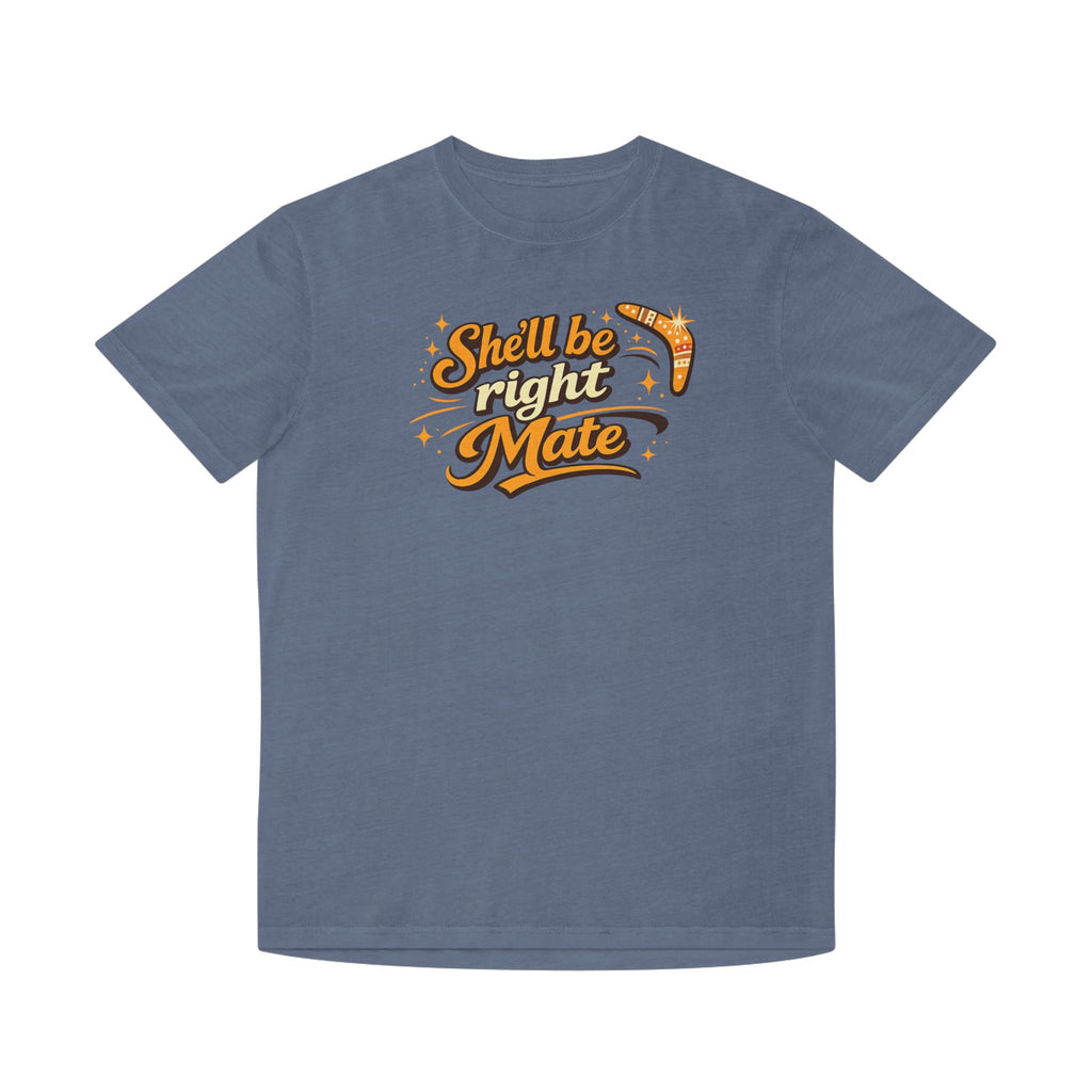 She'll Be Right Mate T-Shirt — Aussie Retro Boomerang Tee