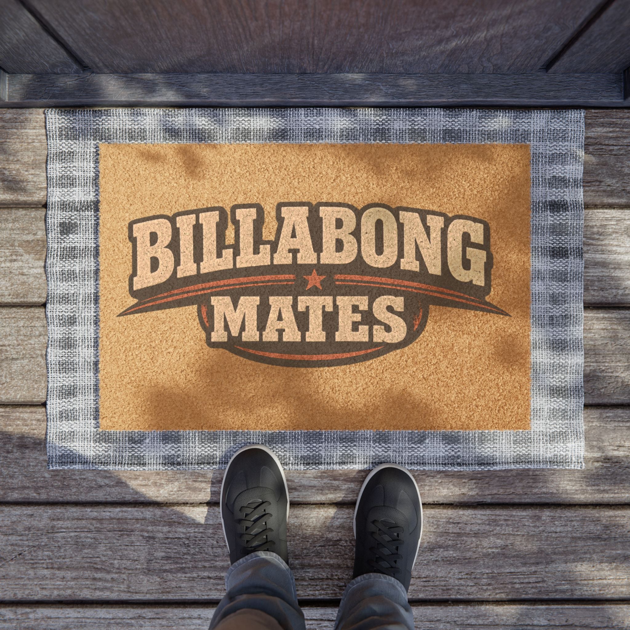 Billabong Mates Coir Rustic Welcome Mat