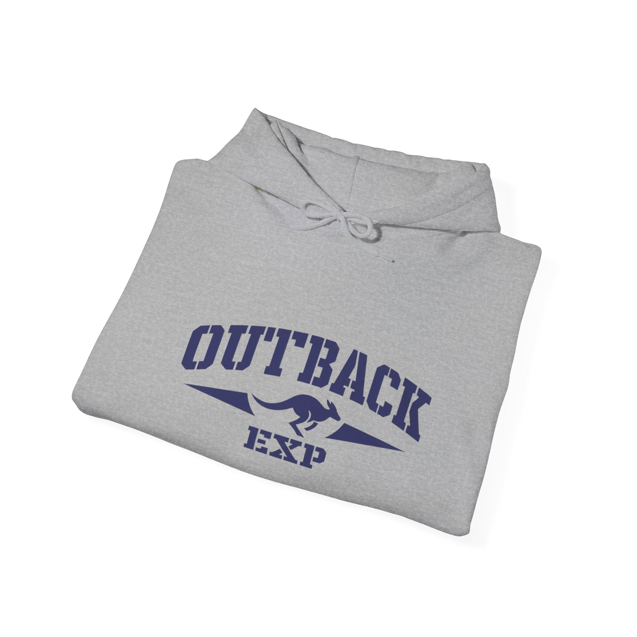 Outback Expedition Hoodie — Vintage Kangaroo Logo Pullover