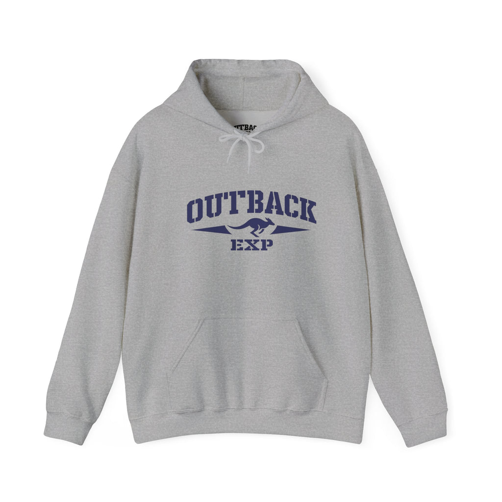 Outback Expedition Hoodie — Vintage Kangaroo Logo Pullover