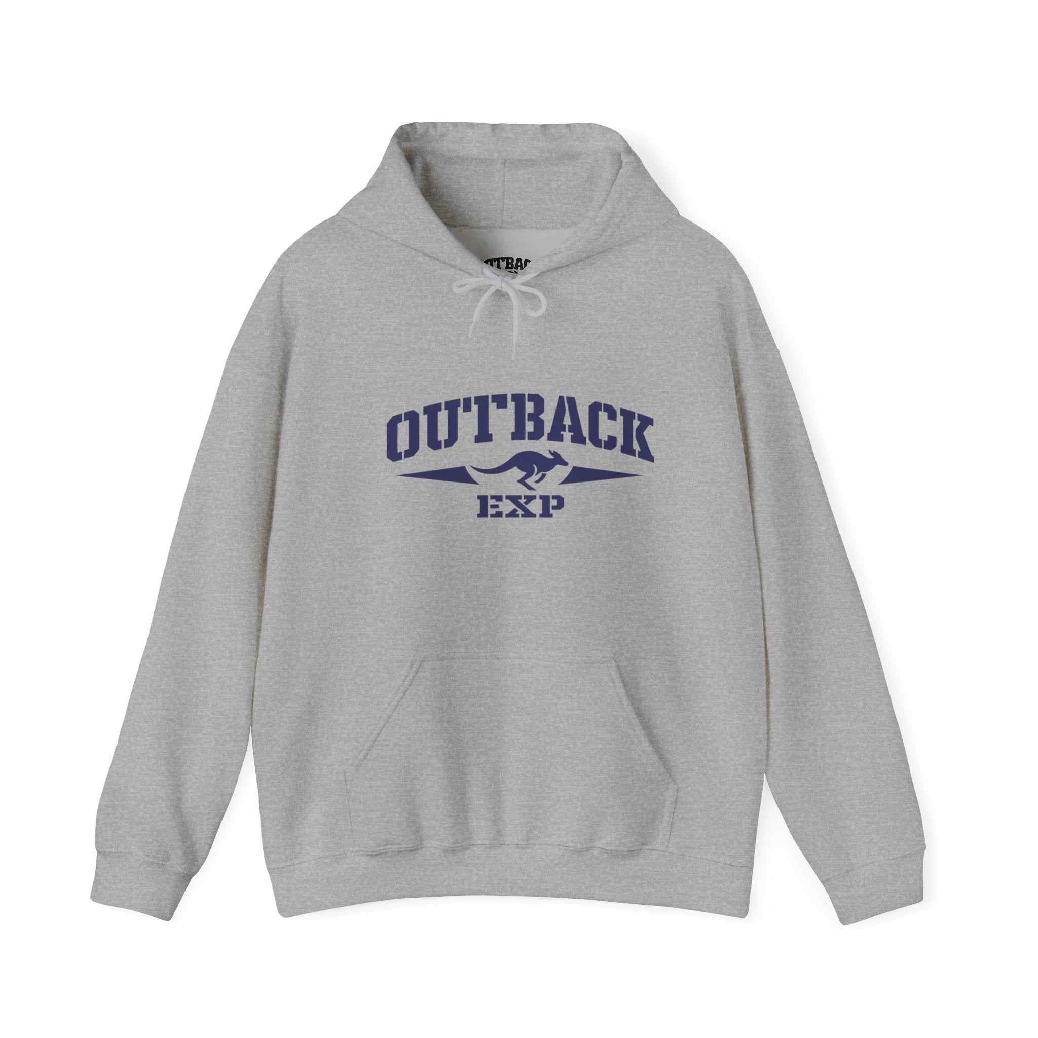 Outback Expedition Hoodie — Vintage Kangaroo Logo Pullover